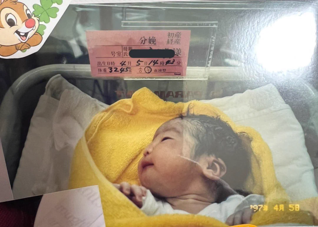 自分の誕生日に娘を出産。まさかの産まれた時間まで同じだった。