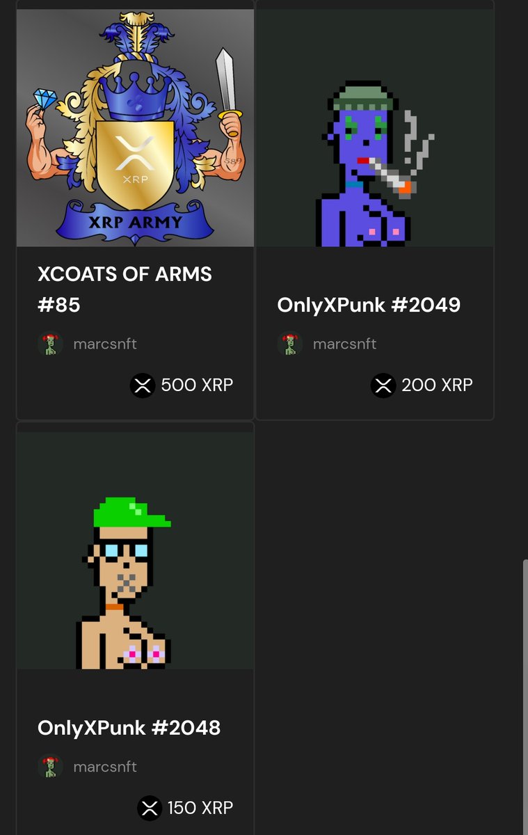 @Addicted_XRP 🔥 #XRP #Giveaway 🔥

🚀 50 XRP
🚀 30 XRP
🚀 20 XRP

To Enter:
🦊 Follow @Addicted_XRP
🦊 Like and Retweet
🦊 Tag 5 Friends

Check out our #NFT collection here
sologenic.org/profile/marcsn…
sologenic.org/profile/marcsn…

Winner announced at 1000 followers.
#Sologenic
#NFT #XRPL