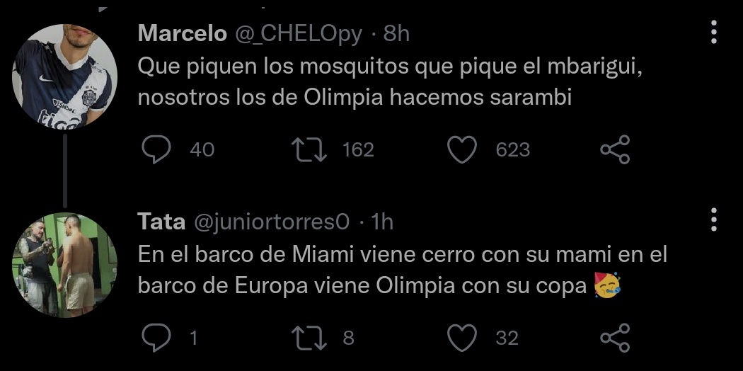 _Carii93's tweet photo. "Los hinchas de Olimpia son agresivos y violentos"
Los hinchas del Olimpia: https://t.co/h5fp1hXtQf