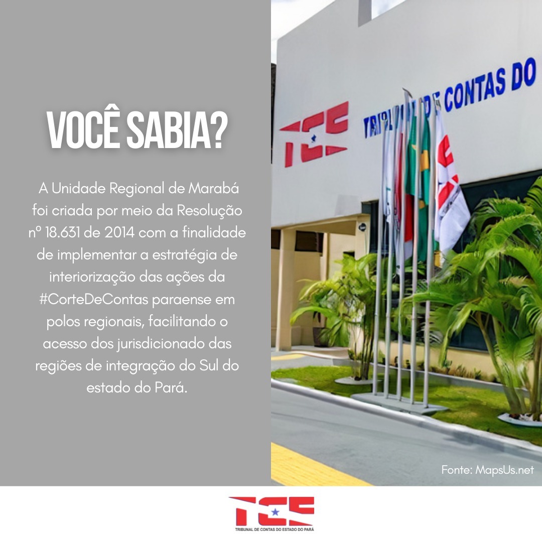 tcepadigital's tweet image. 🥳Hoje, 5/04, o #TcePa celebra o aniversário de Marabá, município que abriga uma das #Representações da #CorteDeContas paraense que, em 22 de janeiro, completou 7 anos de criação.

🎉Parabéns a toda a população marabaense pelos #109Anos da cidade!