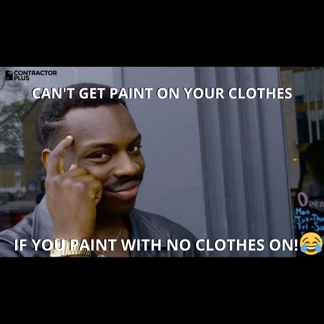 cplusapp's tweet photo. Haha. Work Smart Not Hard!😂

Don't go trying this method while working onsite with the team. Stay tuned more such tips.😜😆

#ContractorPlus #Contractor #Handyman #Workmemes #ThinkSmart #WorkSmart #PaintersMemes #GreatTip #Memes https://t.co/W7I07uIajt
