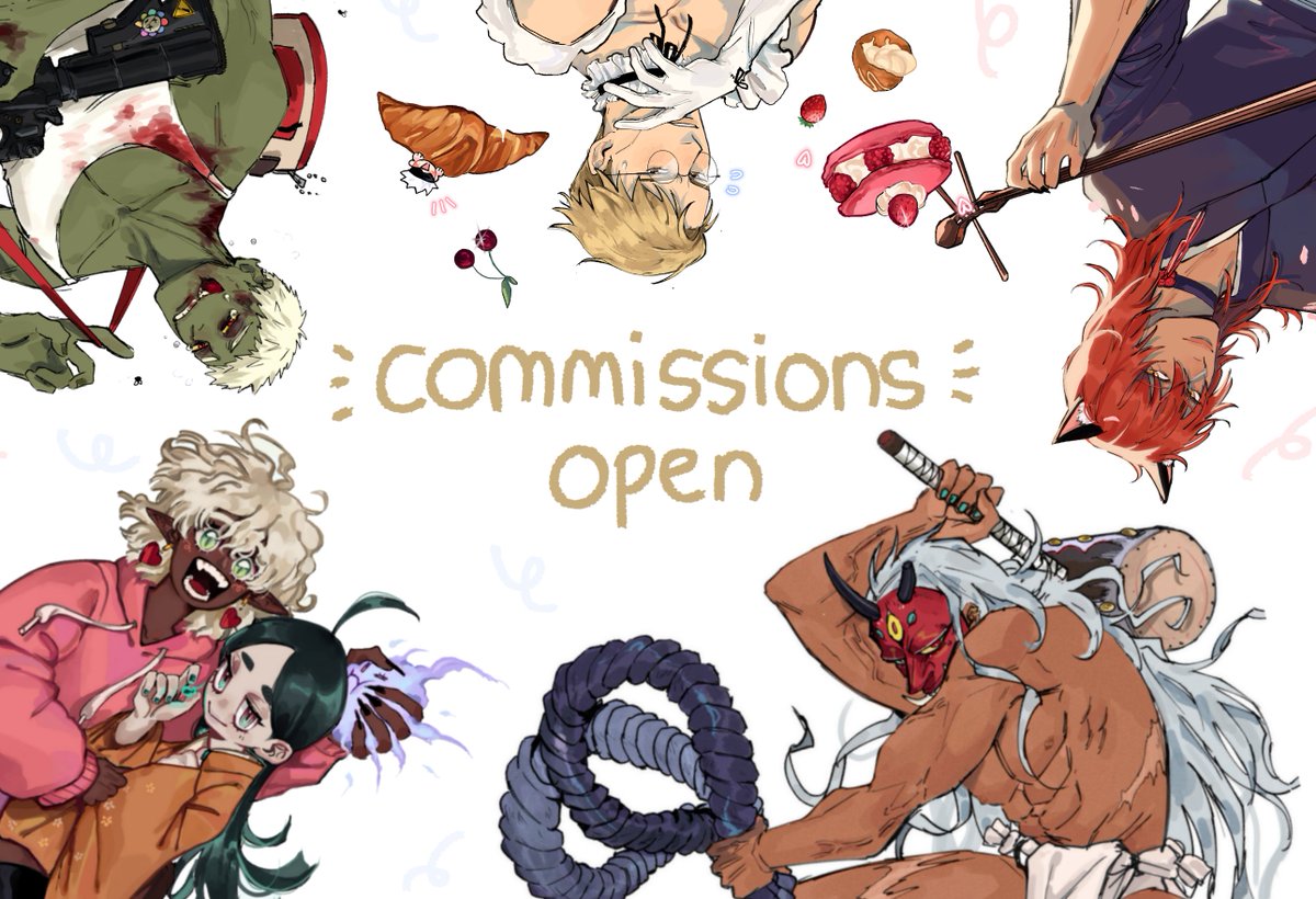 hi commissions are open! i have 5 slots open 🌀 email for info : 💌oi.yello3@gmail.com