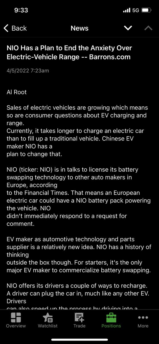 DCDOWORK's tweet photo. $NIO News https://t.co/843VFq6iT0