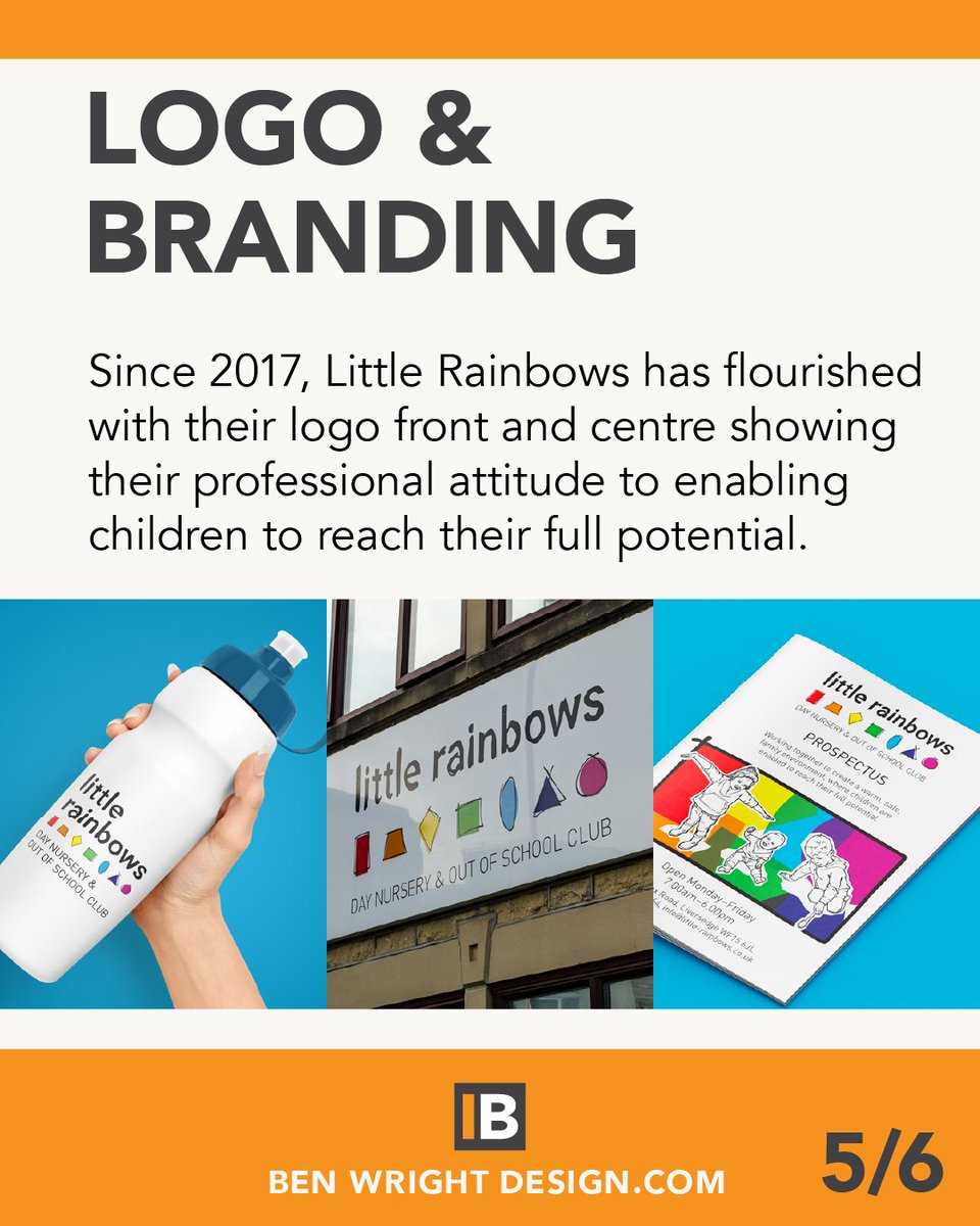DesignBenWright's tweet photo. 5/6 - A successful logo and branding will accurately reflect your business, appeal to your target market and help your business grow. #Logo #LogoDesign #logodesigner #rainbows #GraphicDesigner #businessgrowth #branding #signage https://t.co/0mXdd7HQDI