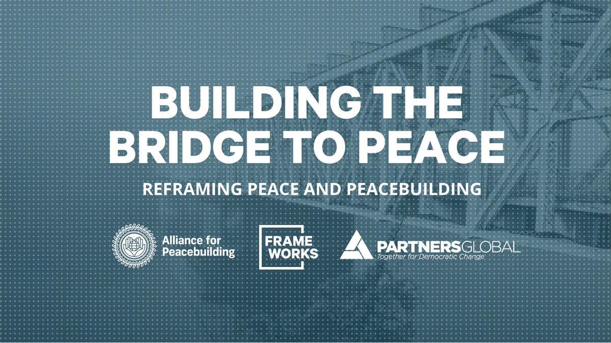 AfPeacebuilding's tweet photo. As the war escalates in #Ukraine, now is the time to elevate the conversation on #peacebuilding

Today @FrameWorksInst @AfPeacebuilding &amp; @PartnersGlobal offer a narrative strategy based on new, in-depth research around peacebuilding. Read here:

https://t.co/N6fDl5ObIP https://t.co/b9qClrs8Dg