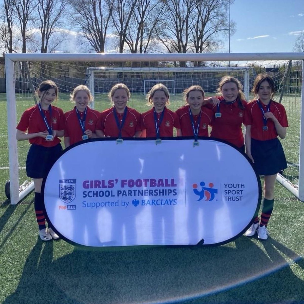 TheHenryBox's tweet photo. A huge congratulations to our Year 7 Girls' Football Team for coming 2nd in the School Games, Oxfordshire County Football Tournament - winning all our games apart from the final. An amazing achievement! You did HBS proud! Well done Girls!

#football #TeamHBS #ThisGirlCan https://t.co/mw2KbyqH6C