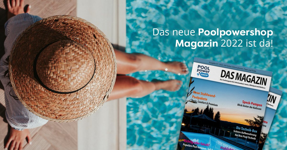 digidesk's tweet image. Es ist wieder so weit: Das neue Poolpowershop Magazin 2022 ist da!

Auf vielen Seiten gibt es passend zum Saisonstart Tipps &amp;amp; Tricks rund um das Thema Pool, Whirlpool und Sauna. 

Hier geht's zur digitalen Version:
digide.sk/pps-magazin-22…