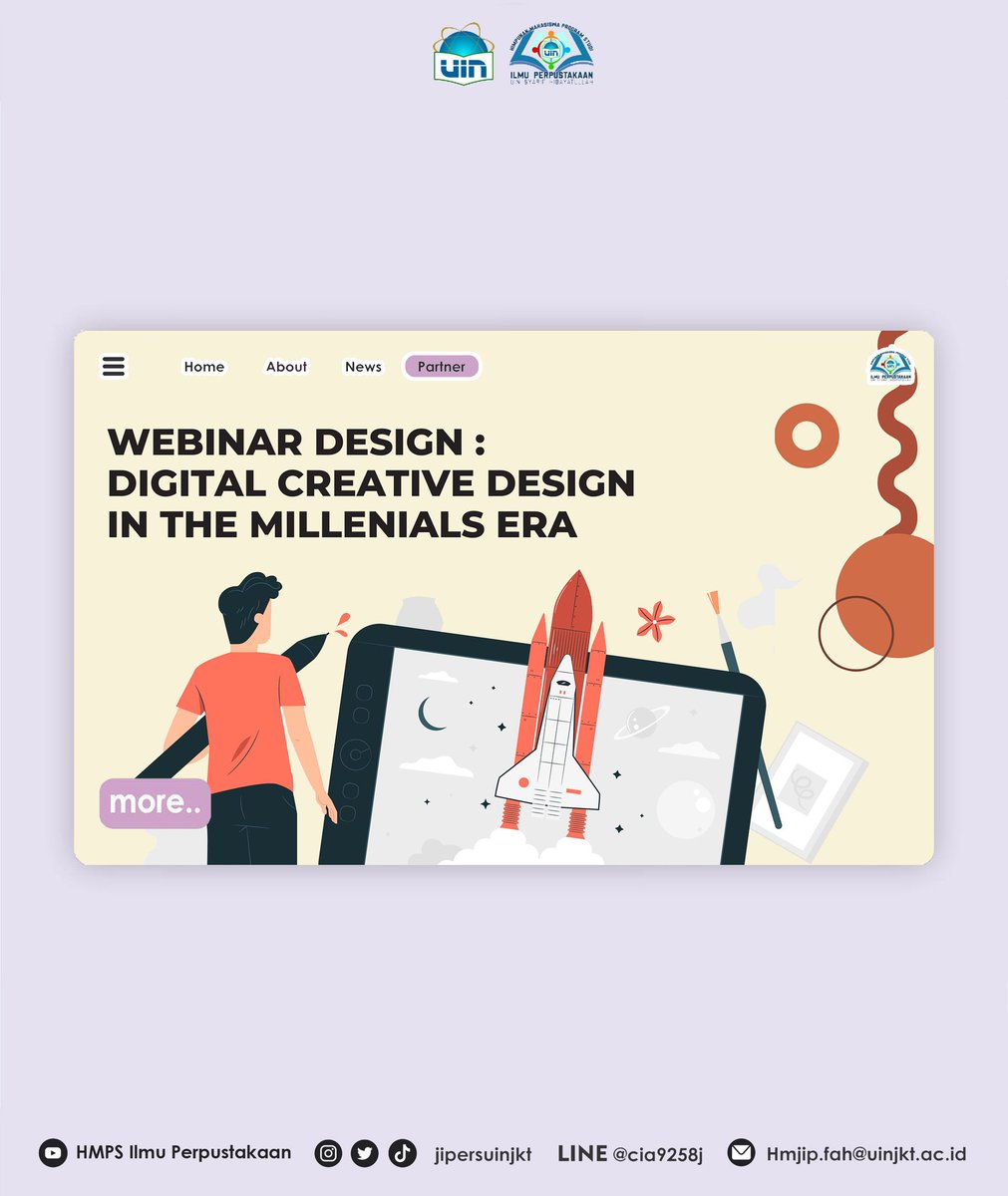 jipersuinjkt's tweet image. [WEBINAR NASIONAL UPI BOOKPEDIA 7.0]

Diselenggarakan pada:
🗓: Kamis, 7 April 22
🕘: 09.00 WIB - Selesai
📍: Zoom Meeting

FREE ENTRY, daftarkan dirimu melalui bit.ly/Pendaftaran-We…

CP: 0895414518357 (Tiara Haerunnisa)
#WEBINARNASIONAL2022 #WEBINARUPIBOOKPEDIA #jipersuinjkt