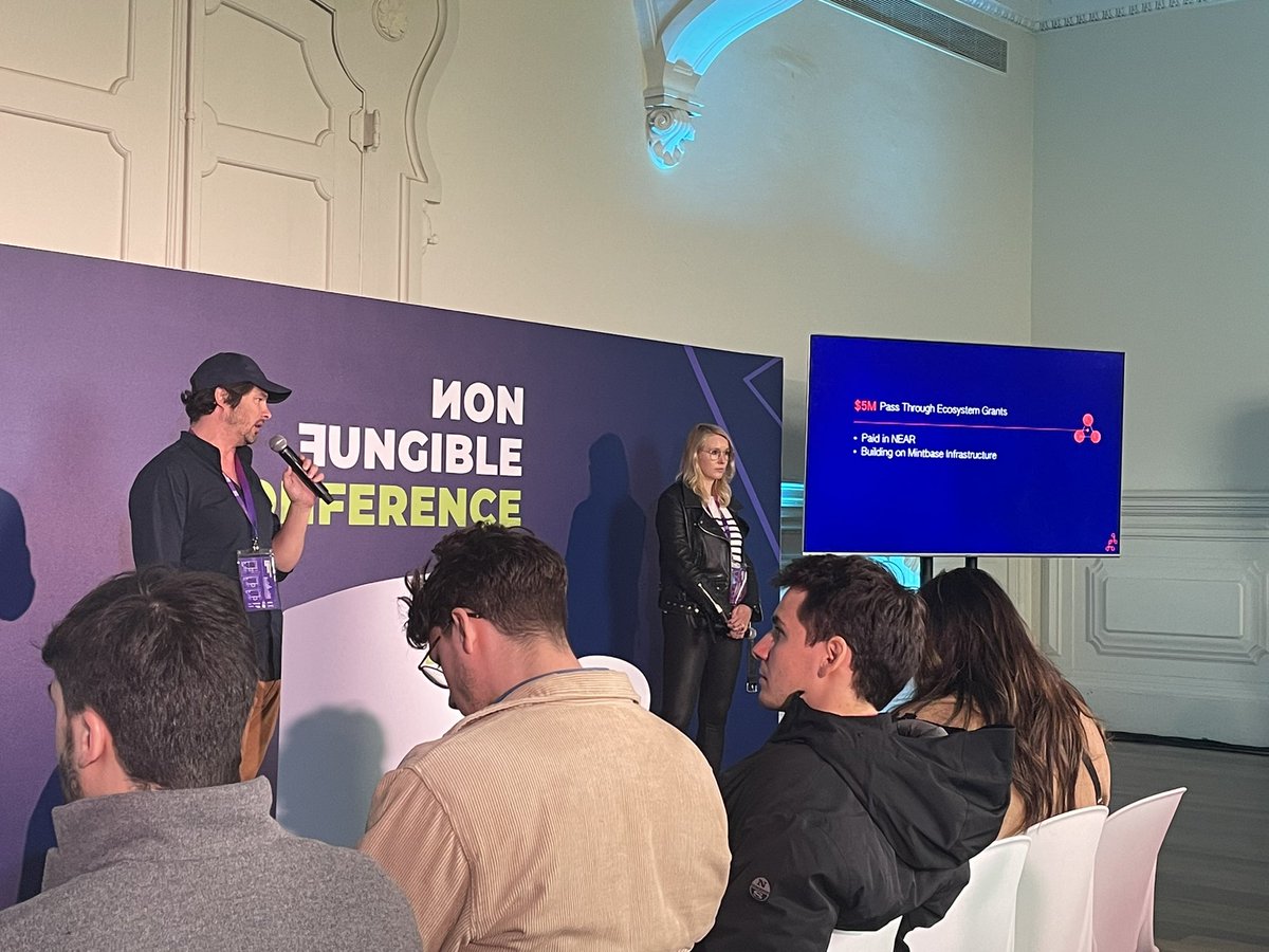 RevelRings's tweet photo. @NEARProtocol So jazzed off of this new approach to minting 🙌🏻🔥🔥 Very exciting stuff 👉🏻 Follow @mintbase and be a part of the future of NFTs

Great presentation today at #NFCLisbon https://t.co/1deWPFb9a9