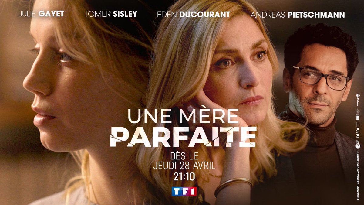 [AGENDA SÉRIES] #UneMereParfaite avec <a href="/IamJulieGayet/">Julie Gayet</a> <a href="/tomersisley/">tomer sisley</a> <a href="/EdenDucourant/">Eden Ducourant</a> sera diffusée le 28 avril sur <a href="/TF1/">TF1</a> !