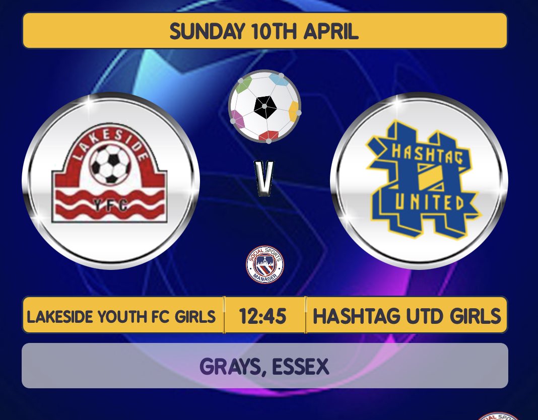 HashtagGirlsU12's tweet photo. Our next fixture is away to @LakesideYFC this Sunday in Grays, Essex 🏟

We look forward to a great game of football. ⚽️
#brentwoodleague #awaysdays #girlsfootball 
@GirlsOfHashtag 
@HWF_Blog 
@hashtagutdwomen https://t.co/6ZVPV8QgdZ