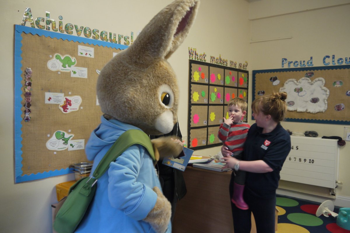 BelmontGrosveno's tweet photo. One more day until we break up for the #EasterHolidays and our #northyorkshire #primaryschool pupils enjoyed a visit from #PeterRabbit today #happychildren #happyprogress https://t.co/tr0niJtQP5