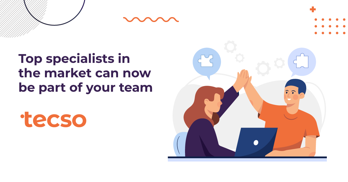 tecsocoop's tweet photo. At #tecso we guarantee high-quality software delivery. Get them on your team when you need them and as long as you need them.
#outsoursing #developments #software #teamtecso https://t.co/39r6CbY99N