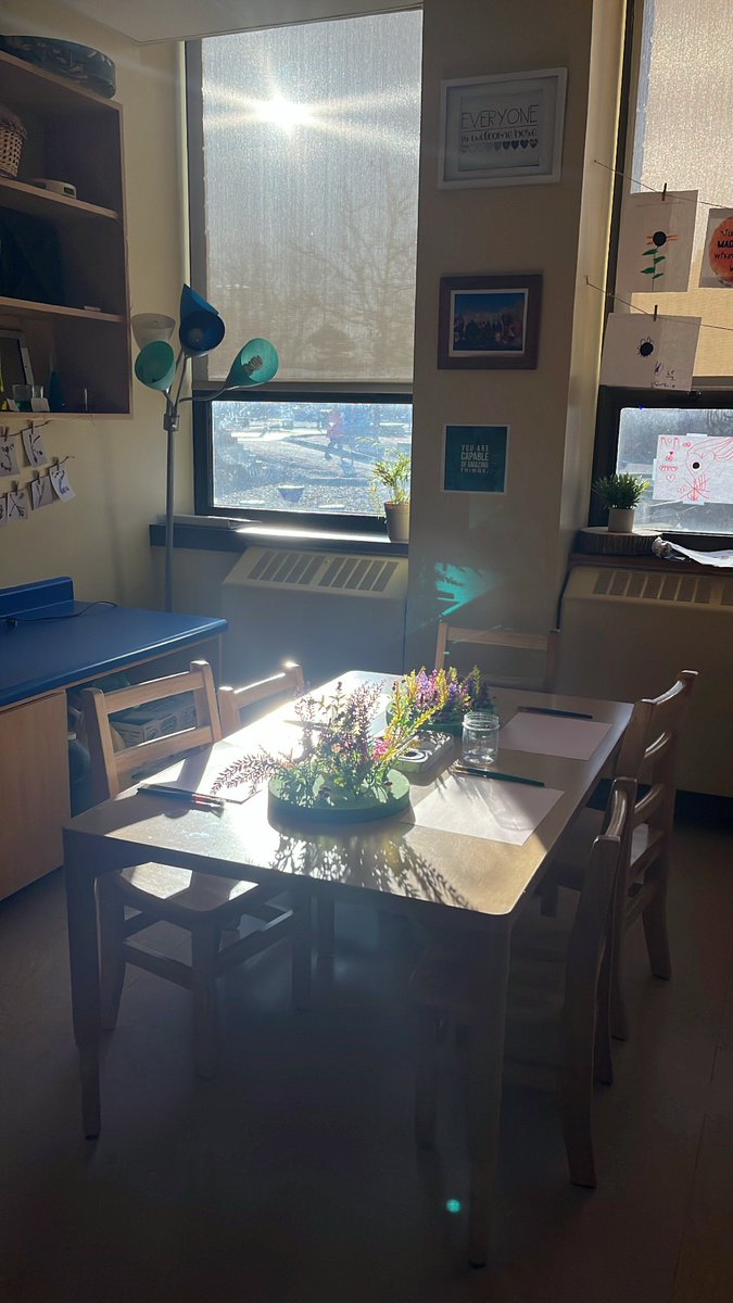BrittZwicker's tweet photo. That morning sunshine ☀️ on our wildflower art #provocation 😍
#nspreprimary #earlylearning #indoorenvironments #nature @ssrcepreprimary https://t.co/CG6pUtJj2H