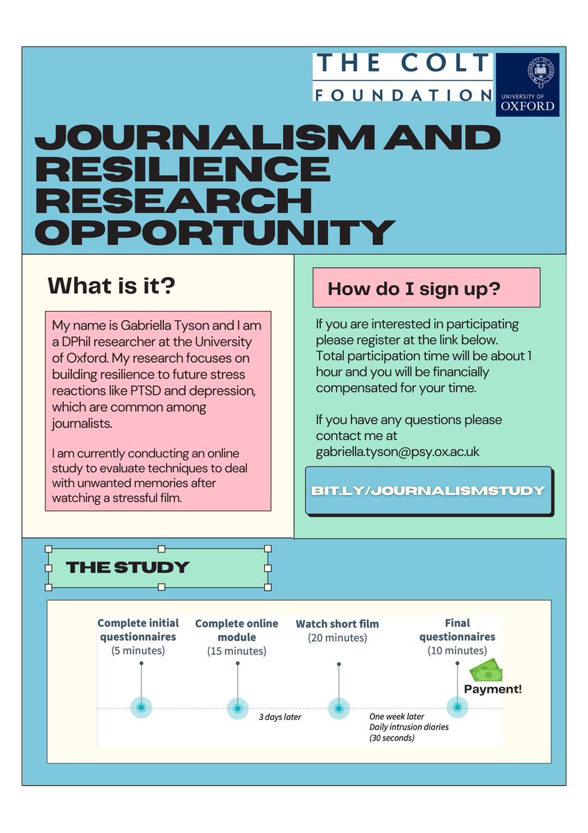 Dr Gaby Tyson (@gaby_tyson) on Twitter photo Still looking for student journalist volunteers for an online research project! <a href="/UlsterJournos/">Journalism at Ulster</a> <a href="/cityjournalism/">City Journalism</a> <a href="/CardiffJomec/">JOMEC @ Cardiff Uni</a>
Sign up here bit.ly/journalismstudy Still looking for student journalist volunteers for an online research project! <a href="/UlsterJournos/">Journalism at Ulster</a> <a href="/cityjournalism/">City Journalism</a> <a href="/CardiffJomec/">JOMEC @ Cardiff Uni</a>
Sign up here bit.ly/journalismstudy