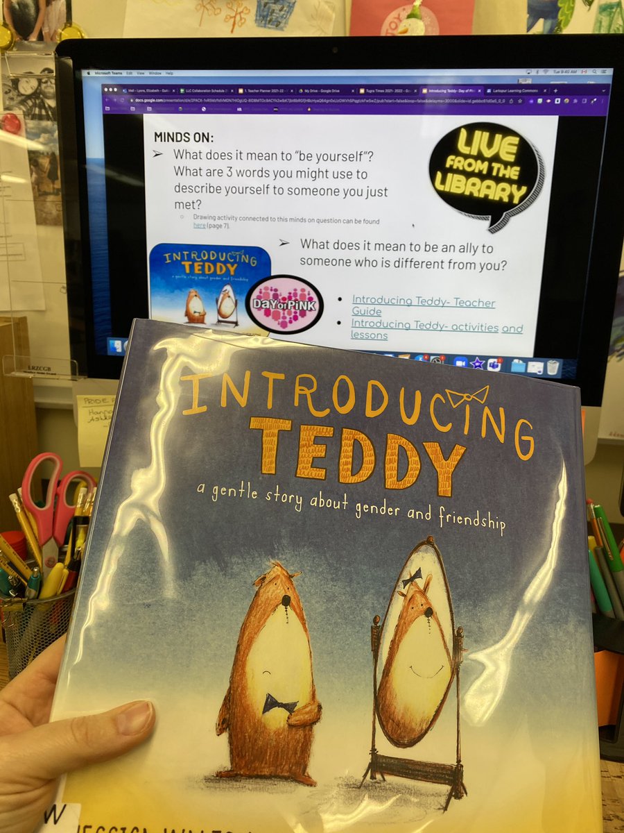 LarkspurLibLC's tweet image. Today’s #LiveFromTheLibrary story is a beautiful book to help us start to talk about #DayOfPink here @LarkspurPS . @PDSB_Libraries #LiteracyInTheLLC #ONSchoolLibraries @mrslyonslibrary