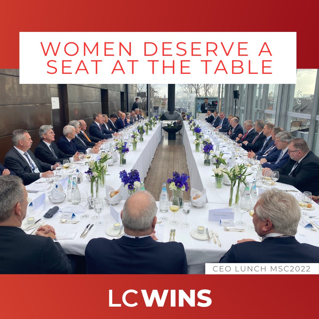 lc_wins's tweet photo. It isn’t just that women deserve a seat at the table—the conversations, solutions, and outcomes are always better when we bring diverse voices to any situation. #MoreWomenInTheRoom https://t.co/e0y3XXnAyb