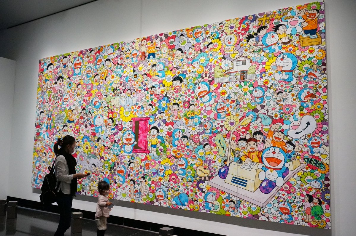NFTSHOSHINSEA's tweet photo. 今日はドラえもん展に行ってまいりました！

Takashi Murakamiのドラえもんに圧倒された後、奈良美智さんはじめそれぞれのアーティストの内面を垣間見る個性的なドラえもんに会えました〜 https://t.co/xoYwhQDtuC