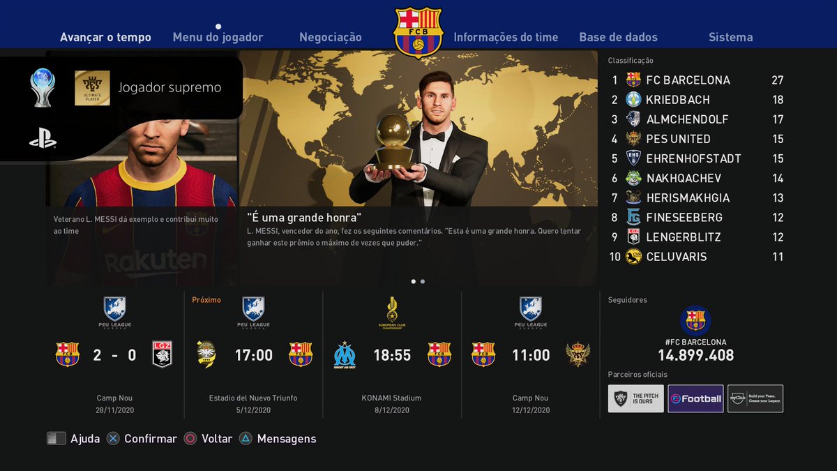 Well_gc's tweet photo. eFootball PES 2021 SEASON UPDATE
Jogador supremo (PLATINUM)
#PlayStationTrophy #PS5Share, #eFootballPES2021SEASONUPDATE https://t.co/jU5h3yUKF7
