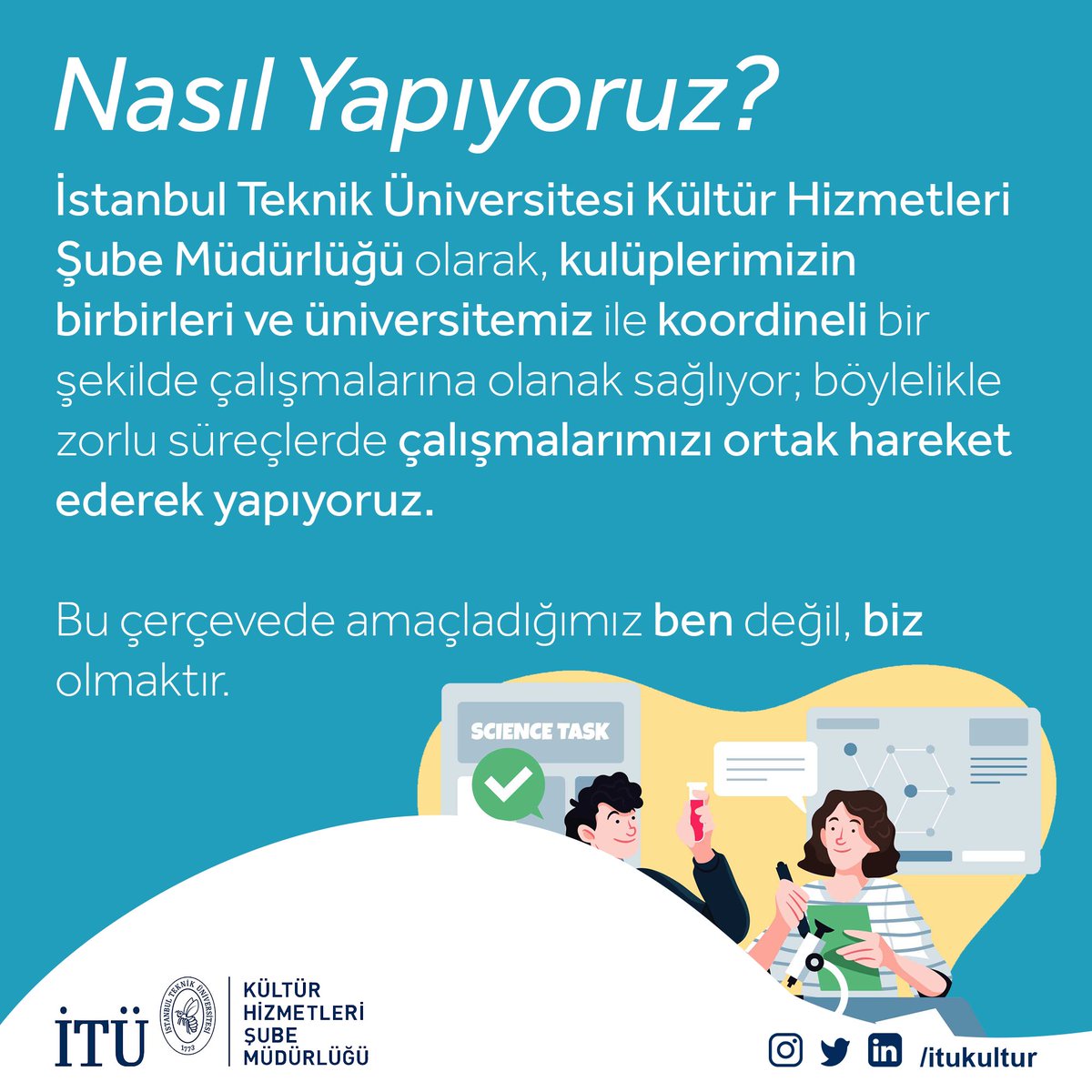 İTÜ Kültür Hizmetleri Şube Müdürlüğü tweet media