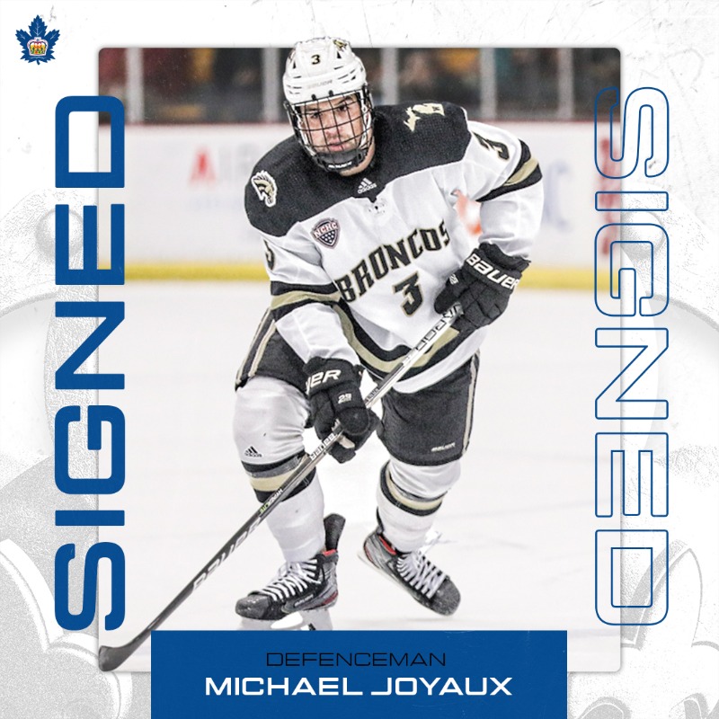 TorontoMarlies's tweet photo. 🖊 News | We’ve signed defenceman Michael Joyaux and forward Nolan Walker to one-year AHL contracts for the 2022-23 season. 

#ForeverStartsHere
