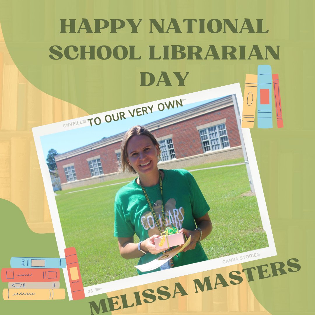 PHMSCougars's tweet photo. Happy National School Librarian Day to our amazing librarian, Melissa Masters! We are so thankful for you, and all that you do. πππ
#PHcougarPRIDE #GoCougars https://t.co/BmjyKTA06t