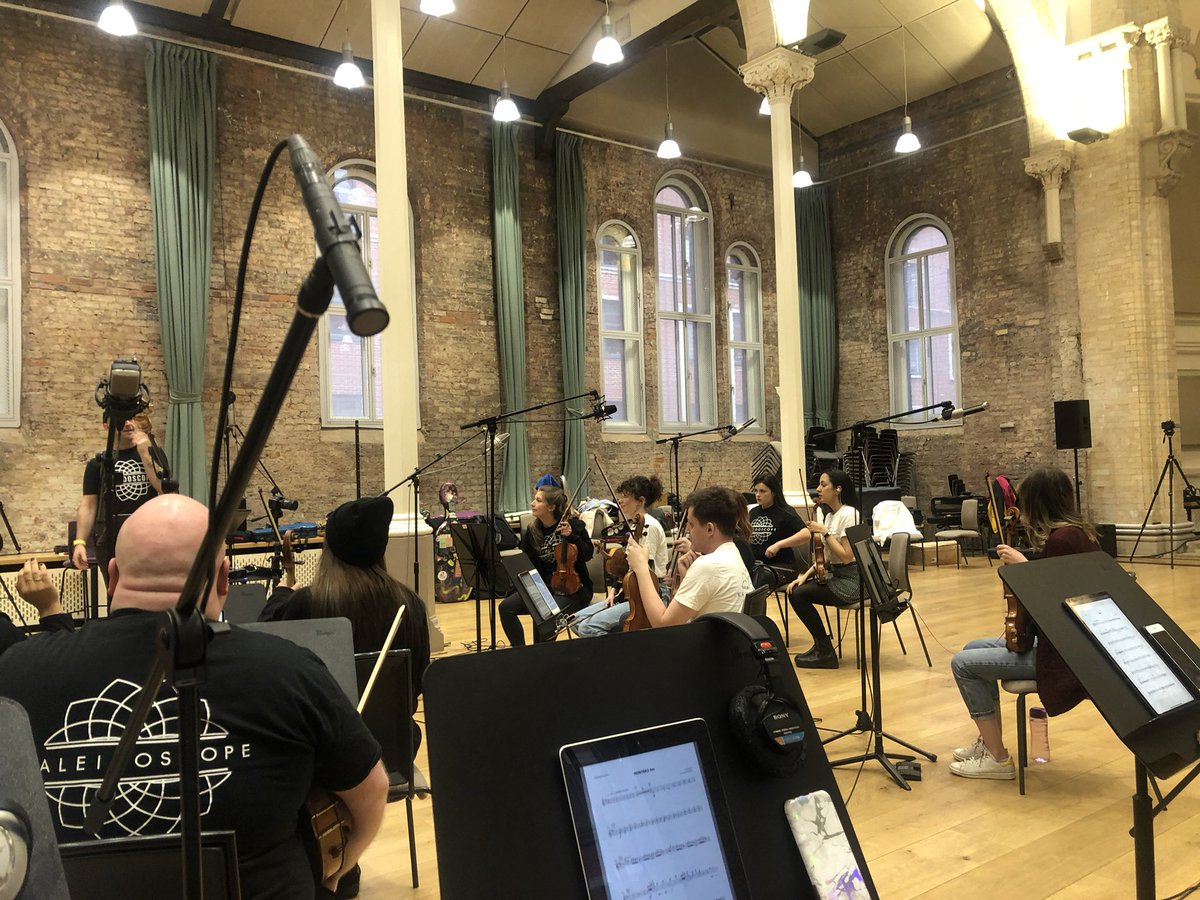 Wonderful day yesterday recording with <a href="/KaleidoscopeOrc/">Kaleidoscope Orchestra</a> <a href="/hallestpeters/">Hallé St Peter's</a> yesterday with this hun <a href="/k_bstone/">Dr Kate Blackstone</a> #sessionorchestra
