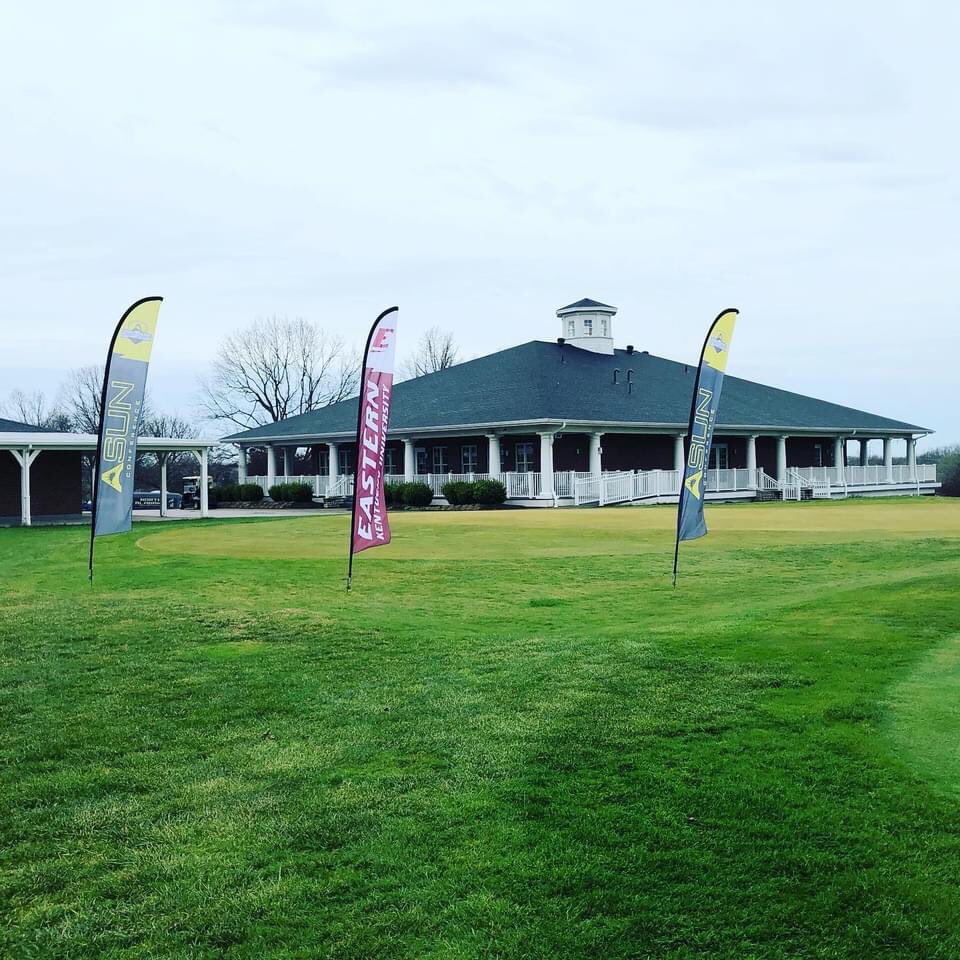 UniversityTurf's tweet image. Day 2 Colonel Classic a Little rainy this morning but the course is in great shape. Good luck @EKUWGolf #GoBigE