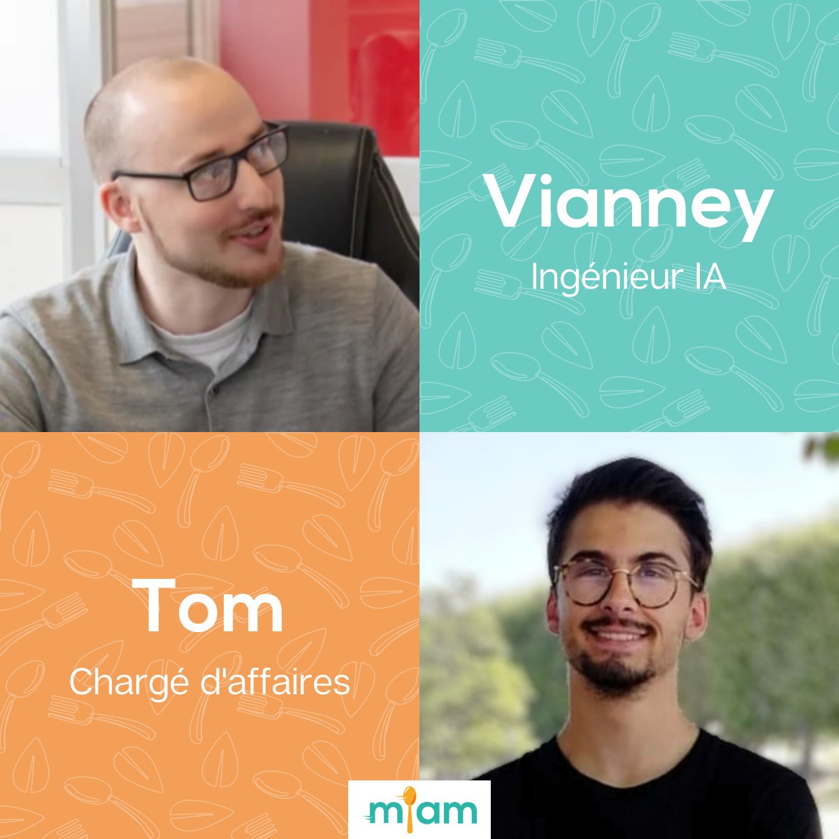MiamB2B's tweet photo. [⭐ Welcome⭐️ ]

Comme une bonne nouvelle n’arrive jamais seule, nous avons le plaisir d’annoncer non pas l’arrivée d'une mais de deux nouvelles recrues chez Miam : Bienvenue à Vianney Guison et Tom Aubelle !
Vous souhaitez nous aider à réinventer les courses 🛒 ? https://t.co/XSEuYGgZk4