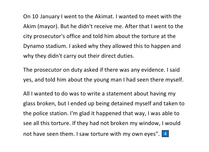 3/4
What happened at Dynamo struck Kubaidolla SHOLAK, with his own eyes he saw the torture of the protest participants:

#Magnitsky #NoToCorruption
#IACD2021 #Zhanaozen2022