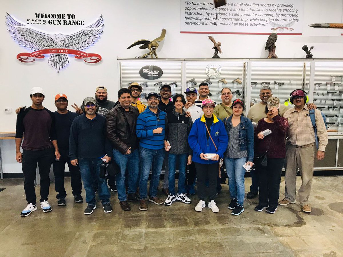 KhushSR's tweet photo. "Sanjay Date", a proud conservative leader, conducted a v successful "Handgun class" for first-timer Indian Americans who were inquisitive to learn about shooting. It taught about safety, range etiquette, grip, stance, & trigger pull. #MandarGandhe #RNCTX #GOPTX #IndianAmericans https://t.co/aapB7f7GFe