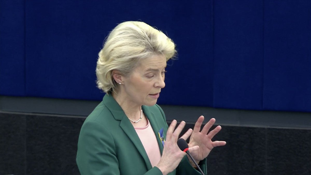 daniel_freund's tweet photo. ‼️BREAKING‼️
"We will now send the formal letter of notification to start the conditionality mechanism (to the Hungarian government)."

Von der Leyen just now in plenary.

It's happening.

FINALLY! https://t.co/WiAbjMdpel