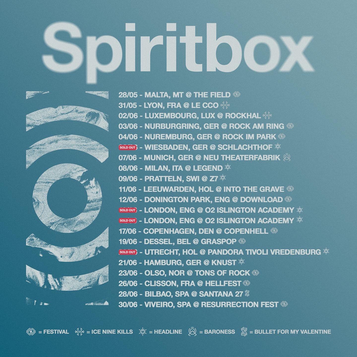Spiritbox on Twitter "Tickets are moving fast across Eu. 🎟 https//t