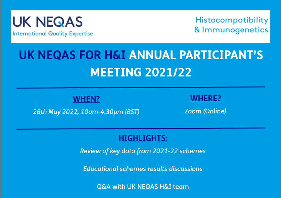 UKneqasHI's tweet photo. 🎉ANNOUNCMENT: Registration for our 2021/22 annual participant's meeting is OPEN! This is a great opportunity for participant's to review data from the past year and to discuss our schemes and services. Please follow the link below to register: https://t.co/AynnHUPbQN #EQA https://t.co/jpwLIZfgbo