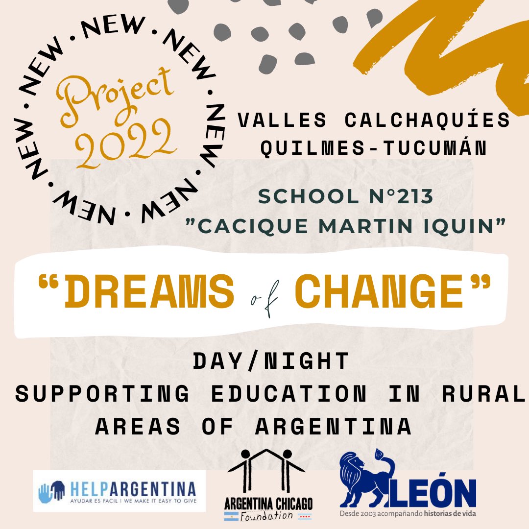 argentinachicag's tweet photo. Hello everyone!😀We are happy to announce our next project in which children from Elementary School No.: 213 "Cacique Martín Iquín" will benefit from equipment for the shelter and a Wi-Fi repeater antenna.#helpargentina #fundacionleontucuman #argentinachicago #supportourcause https://t.co/ixmxFWFxYO