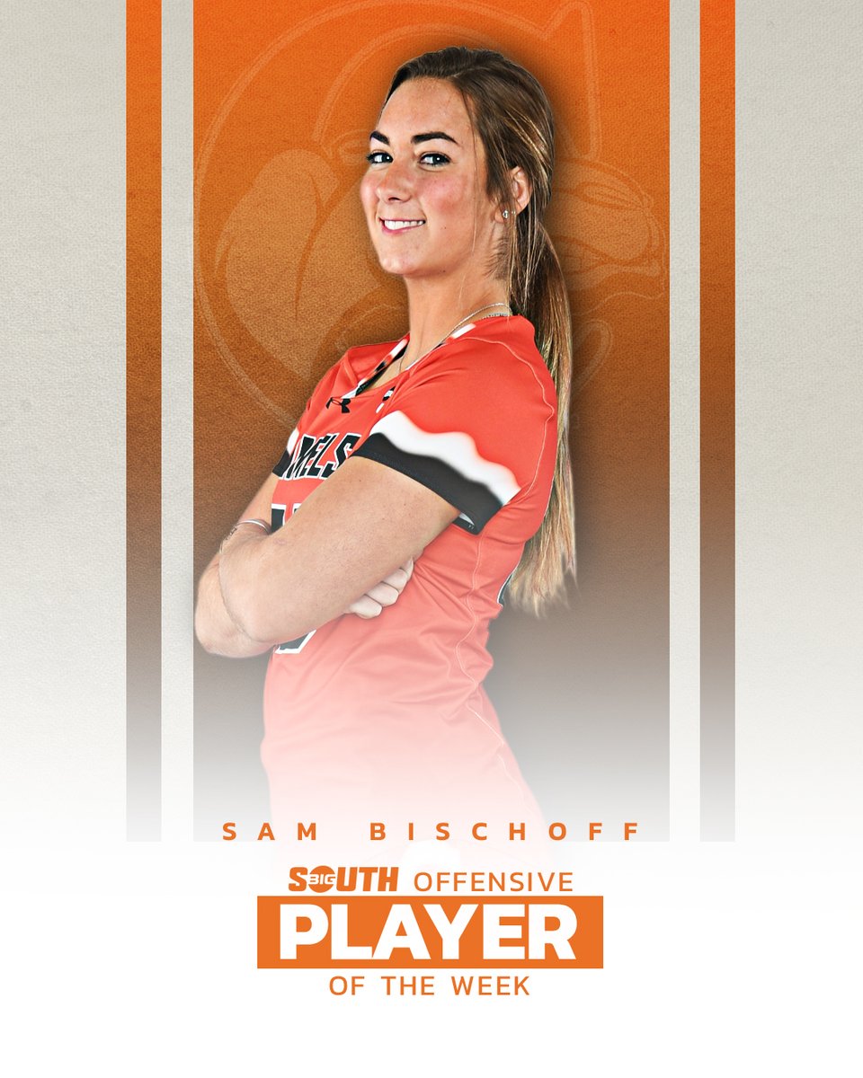BigSouthSports's tweet photo. She found the back of the net 🔟 times last week, including a 7️⃣-goal effort in Wednesday's road win!

@GoCamelsWLAX's Sam Bischoff is the #BigSouthLAX🥍 Co-Offensive Player of the Week! https://t.co/XHFI7HX4c5