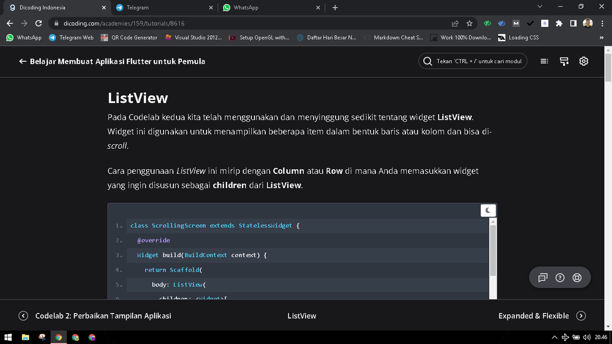 aflahazzaky's tweet photo. Pernah install extensi agar web dicoding kelihatan dark mode, eh sekarang sudah ada tuh mode dark mode, makin betah kalau belajar di dicoding☺️ @dicoding https://t.co/ntK1zpPPEN