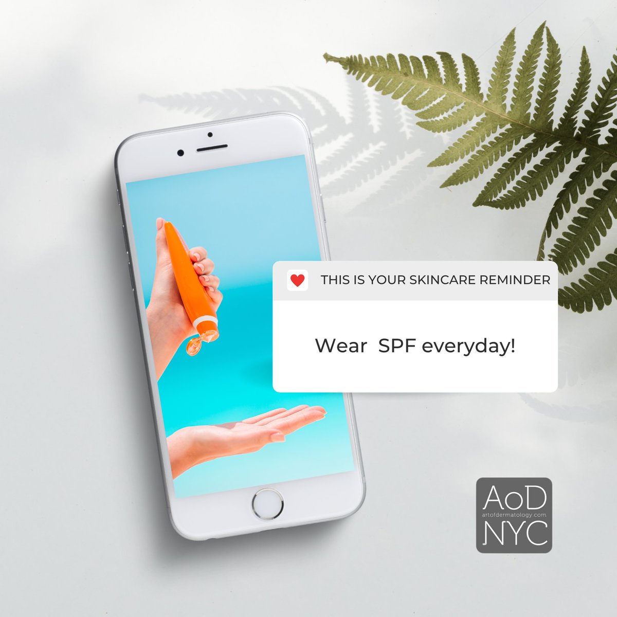 Ultraviolet rays increase your risk for skin cancer and skin aging. Using sunscreen every day can help protect you from skin cancer and skin changes.

#NYC #dermatology #skincare #cosemeticservices #cosmetic #skintreatments #artofdermatology #DrJessicaKrant #skintightening