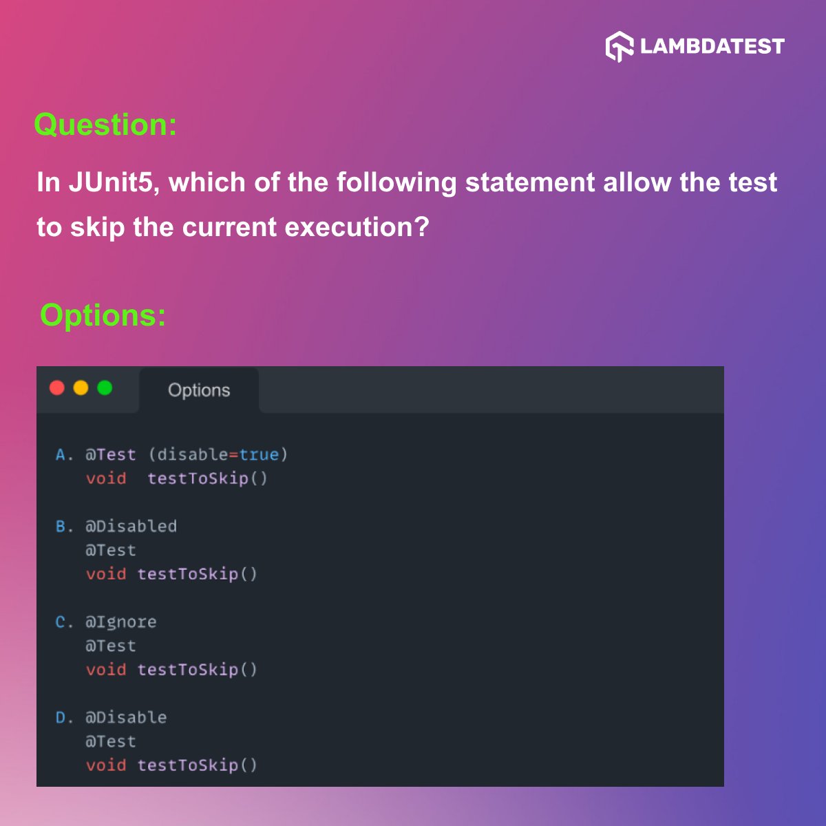 lambdatesting's tweet image. Here is the next question in the #LambdaTestCodingChallenge series🚀

𝐂𝐡𝐚𝐥𝐥𝐞𝐧𝐠𝐞 𝟎𝟓 (𝐀𝐩𝐫𝐢𝐥𝟐𝟐)