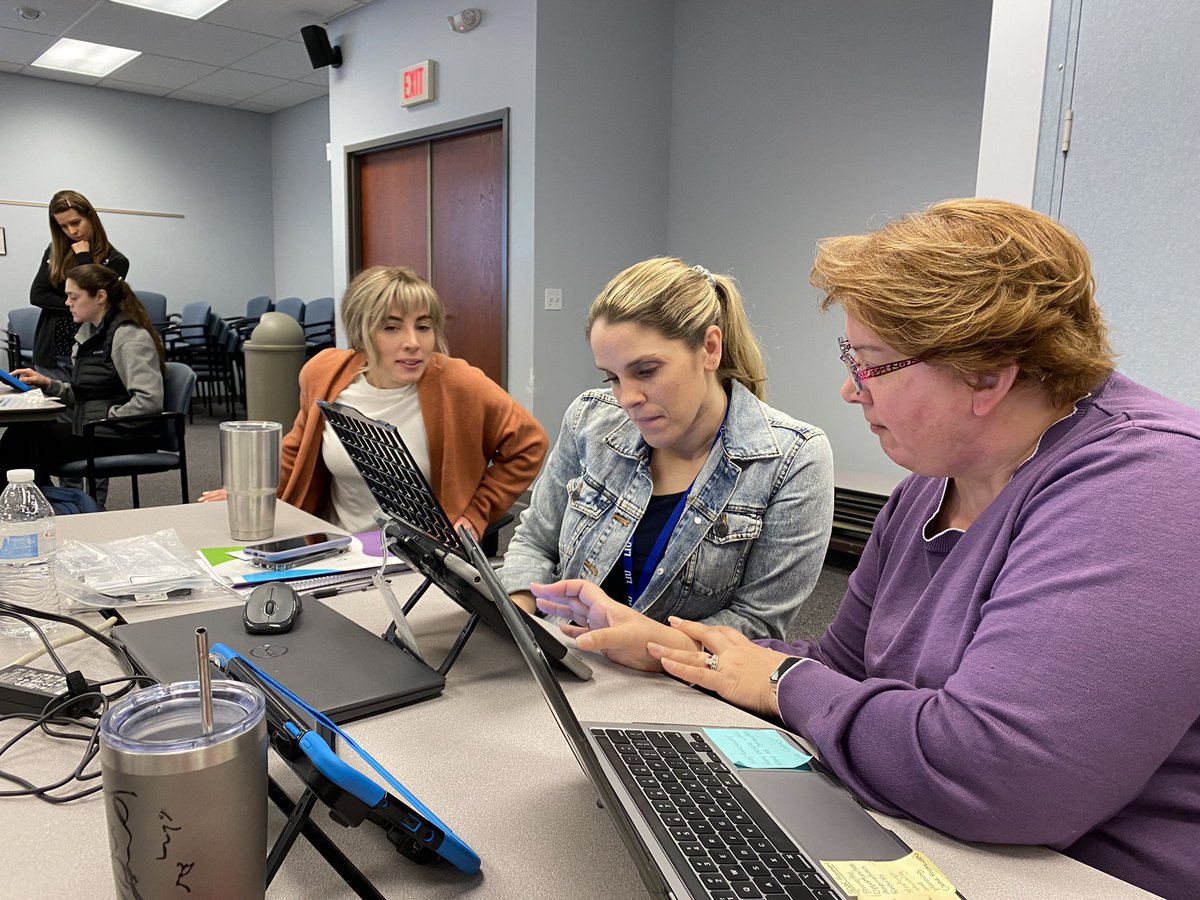 LIU12_AT's tweet photo. SLPs, OTs, and staff developers are learning about access options to @PRCbrand and @SaltilloBrand #AAC devices. @LincolnIU12 @LIU12_PD @kbehnke @LIU12_TaC #AugComm #liuassistivetech #Accent #NovaChat https://t.co/93xBwPsRjD