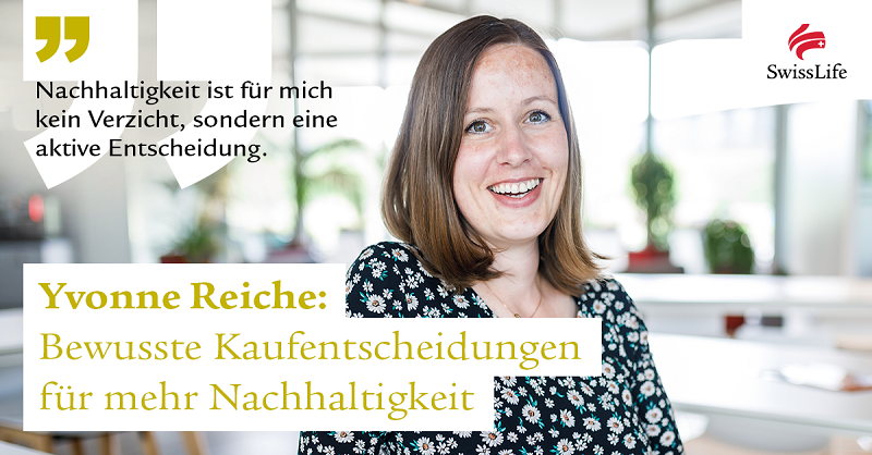 swisslife_de's tweet photo. Heute ist der "Tag gegen #Lebensmittelverschwendung". Ein guter Anlass, um das eigene Konsumverhalten zu hinterfragen. Unsere Kollegin Yvonne Reiche beschreibt im Interview, wie der eigene Lebensstil mit wenig Aufwand nachhaltiger wird. 💡 #Nachhaltigkeit #HumansofResponsibility
