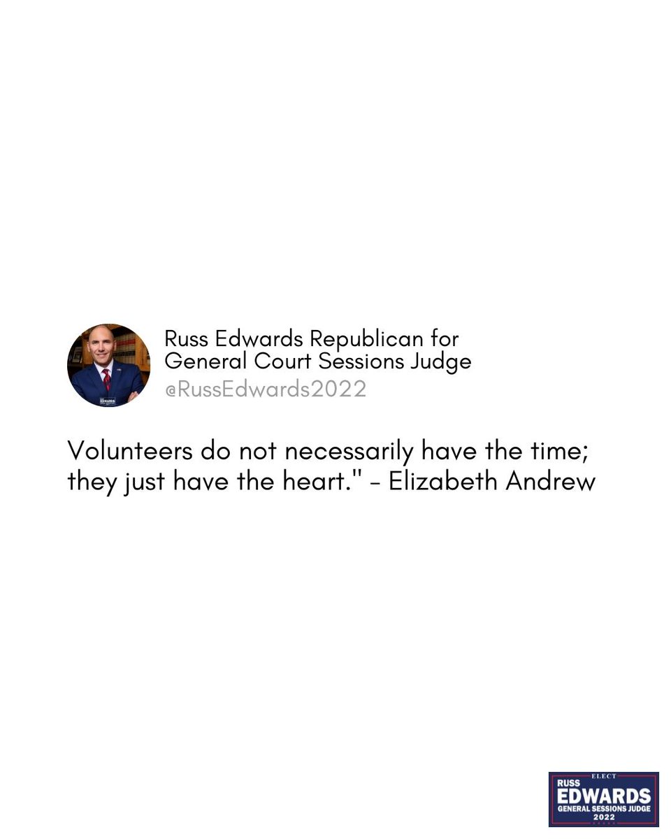 RussEdwards2022's tweet photo. You can study government and politics, but the best way to really understand people is to serve. I’m proud to have served on various nonprofit boards through the years and of my membership serving with others in organizations like Rotary. #electrussedwards #sumnercountytn https://t.co/Hynj61VmOT