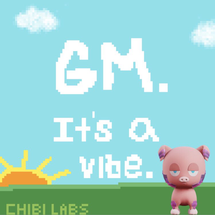 Gm. It’s vibe. 

Let’s start the day by giving away an allowlist for the <a href="/ChibiLabs/">Chibi Labs</a> chibi frens mint. 

RT this tweet and comment a picture of your favorite animal (Can be pic/quick doodle/from Google)

Will draw a random winner tomorrow morning <a href="/HBizzleNFT/">HBizzle</a> <a href="/MatSposta/">Sposta</a> <a href="/ChibiLabs/">Chibi Labs</a>