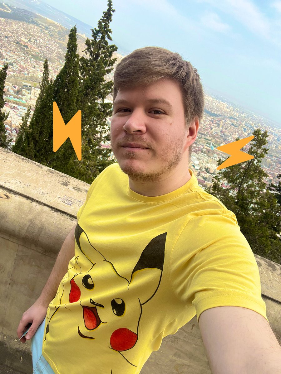 nick_arty's tweet photo. I drew new art t-shirt! Yep it’s PIKA ⚡️#art #arttshirt #tshirt #tshirtdesign #illustration #NFTCommumity #nft #pikachu #pokemon #yellowmood #graphics #handmade https://t.co/t9VZOYVbyr