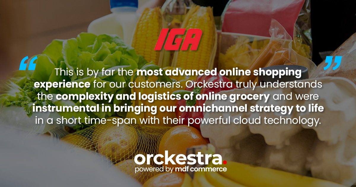 Why did IGA choose Orckestra? See for yourself...

Read the full story here: hubs.li/Q0176GK-0

#testimonialtuesday #ecommerce #happycustomer #grocery #foodretail