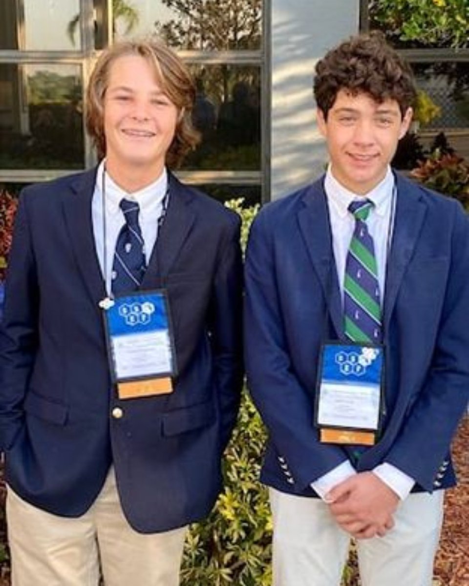 StEdsVero's tweet photo. MS science teacher Karl Leonhardt shared some exciting science fair news: First time participants Jack Curley and Will Lockwood received 4th place in one of the largest categories: Earth and Environmental Science! #PiratePride #howseslearns https://t.co/sTGgVPC3EH