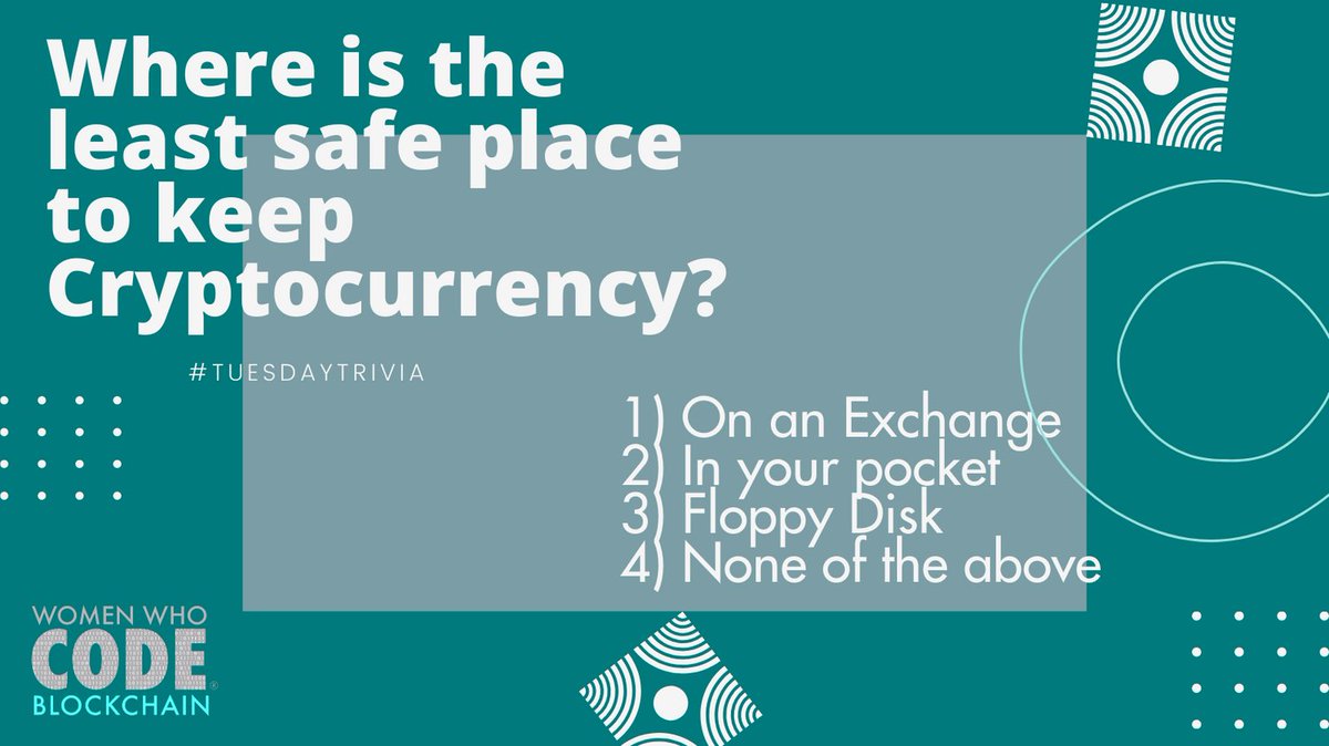 WWCodeEmerging's tweet photo. It is #TuesdayTrivia time. Which one is the correct answer? Comment down your answers below to participate!
#Blockchain #WomenWhoCode #WomenWhoCodeBlockchain
#cryptocurrency #womenintech https://t.co/2ibcdjUxaX