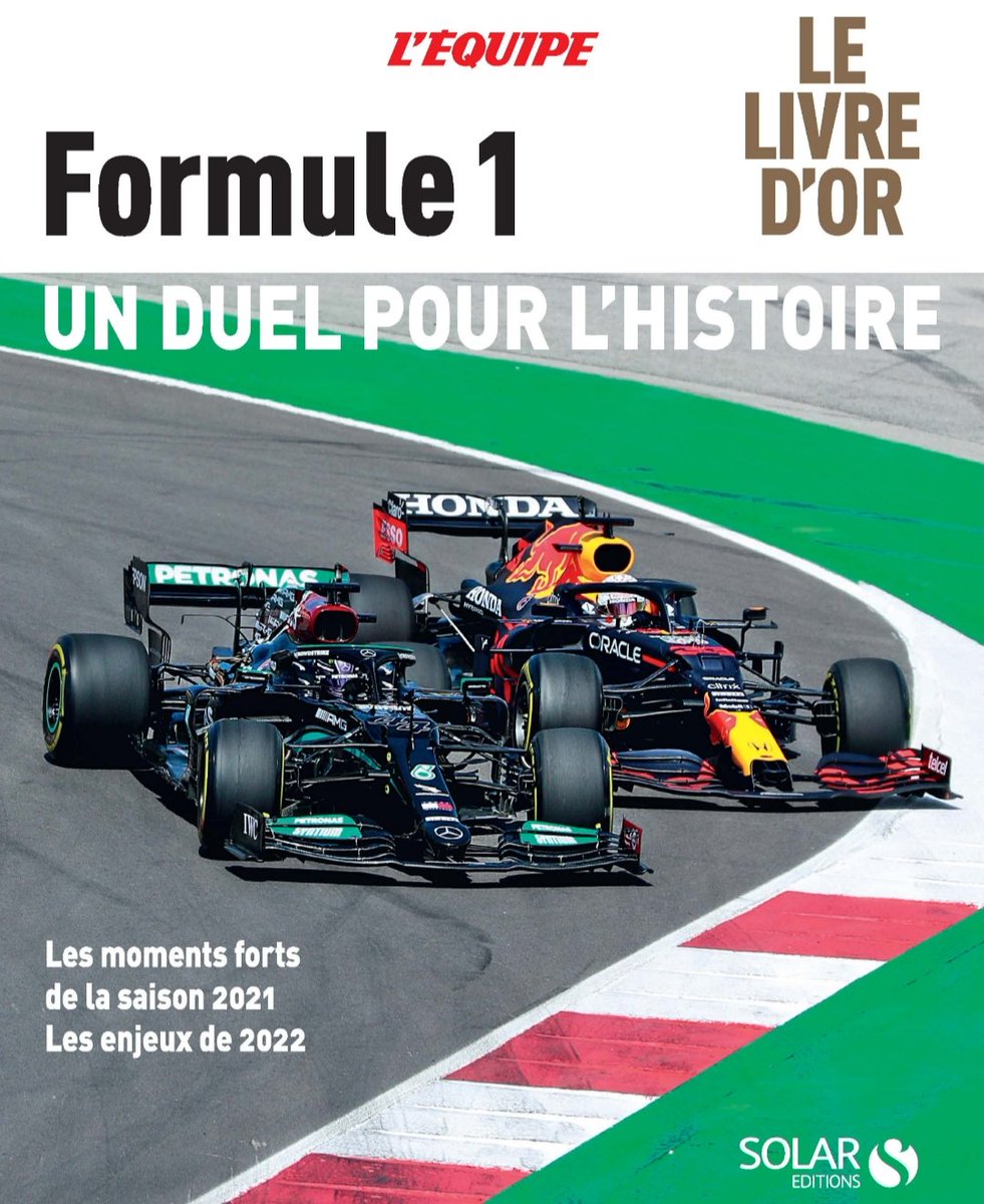 NewsPeopleSport's tweet photo. Cher(e)s Ami(e)s,
À l'occasion de la nouvelle saison de #F1, #SportsAndPeopleNews vous permet de remporter #LeLivreDor de la #Formule1 #UnDuelPourLHistoire paru chez @SOLAReditions en collaboration avec @lequipe
✅ Retweet + Follow @NewsPeopleSport
🍀 TAS Lundi 11/04 #JeuConcours https://t.co/foTykXbiue