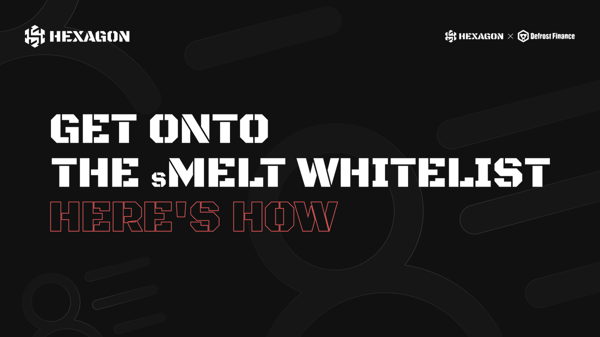FinanceHexagon's tweet photo. It's started! 🤯

If you are a fan of @Defrost_Finance and hold $sMELT in your wallet, this one's for you 🫵

👀 Read the rules 
 🖊️ Sign up
 👨‍🏭 Finish a few tasks
 💰 Get 30% extra APR on our future $sMELT pool

The time is now 👇
https://t.co/SUIGDLR0Po https://t.co/RVlhHoRUSE