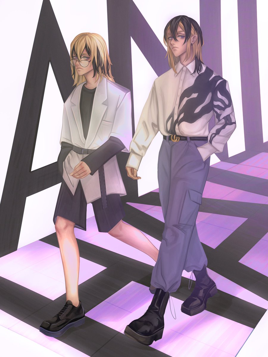 victrbl's tweet photo. Fashion ✨

#東卍FA #灰谷兄弟 #灰谷蘭 #灰谷竜胆 #haitani #TokyoRevengers https://t.co/6LkgjlW6vm